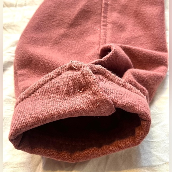 Eddie Bauer Women's Mauve Pink Flannel Shirt Jacket Button-Up Size XL - Picture 7 of 15